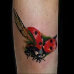 photo ladybug tattoo 17.04.2019 №036 - idea for ladybug tattoo - tattoovalue.net