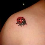 photo ladybug tattoo 17.04.2019 №092 - idea for ladybug tattoo - tattoovalue.net