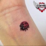 photo ladybug tattoo 17.04.2019 №229 - idea for ladybug tattoo - tattoovalue.net