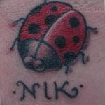 photo ladybug tattoo 17.04.2019 №297 - idea for ladybug tattoo - tattoovalue.net