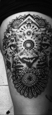 photo leopard tattoo 08.05.2019 №029 – snow leopard tattoo – tattoovalue.net