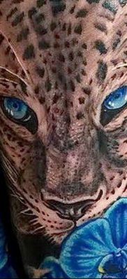 photo leopard tattoo 08.05.2019 №034 – snow leopard tattoo – tattoovalue.net