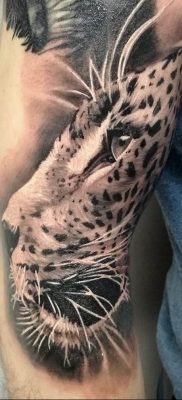 photo leopard tattoo 08.05.2019 №040 – snow leopard tattoo – tattoovalue.net
