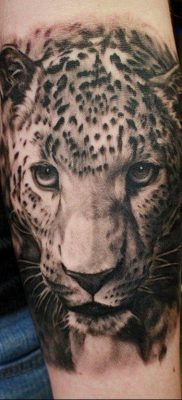 photo leopard tattoo 08.05.2019 №054 – snow leopard tattoo – tattoovalue.net