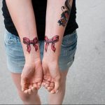 photo tattoo bow 17.04.2019 №028 - idea for tattoo bow - tattoovalue.net