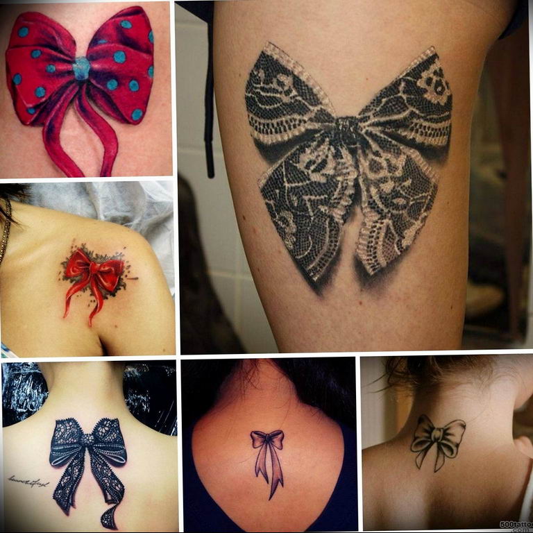 photo tattoo bow 17.04.2019 №269 - idea for tattoo bow - tattoovalue.net
