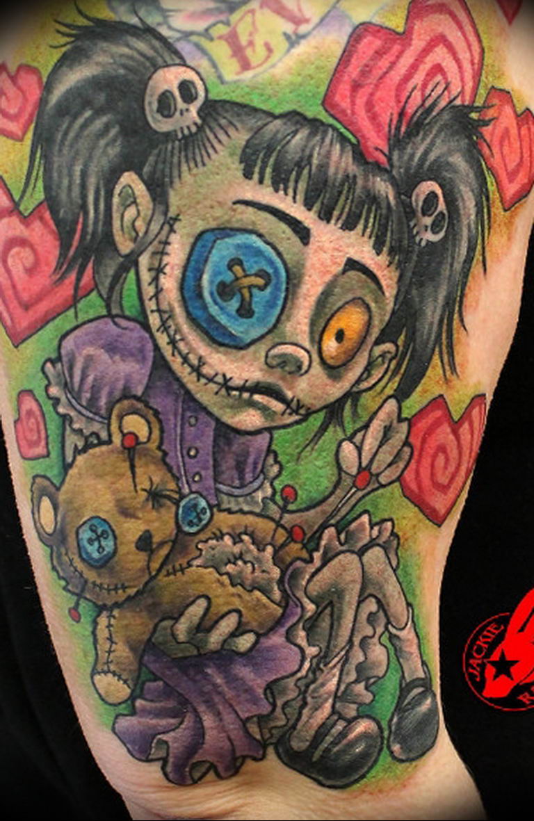 photo voodoo doll tattoo 16.04.2019 №111 - idea of a voodoo doll tattoo - tattoovalue.net