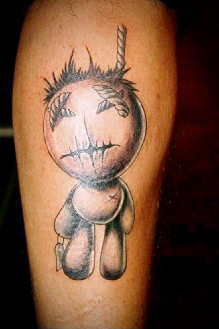 photo voodoo doll tattoo 16.04.2019 №124 - idea of a voodoo doll tattoo - tattoovalue.net
