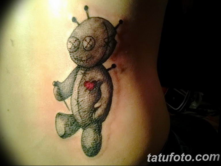 photo voodoo doll tattoo 16.04.2019 №139 - idea of a voodoo doll tattoo - tattoovalue.net