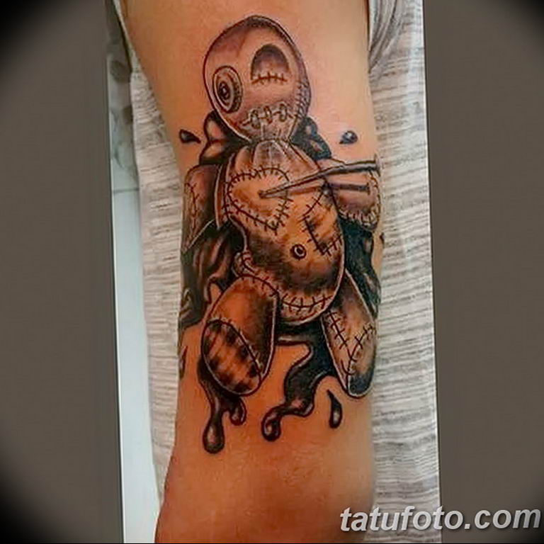 photo voodoo doll tattoo 16.04.2019 №141 - idea of a voodoo doll tattoo - tattoovalue.net