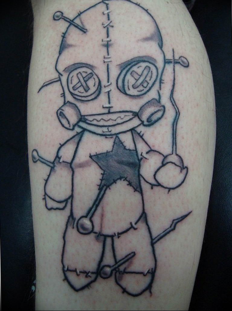photo voodoo doll tattoo 16.04.2019 №169 - idea of a voodoo doll tattoo - tattoovalue.net