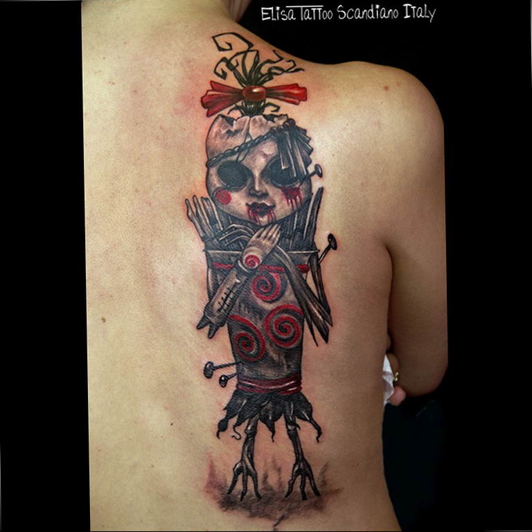photo voodoo doll tattoo 16.04.2019 №174 - idea of a voodoo doll tattoo - tattoovalue.net