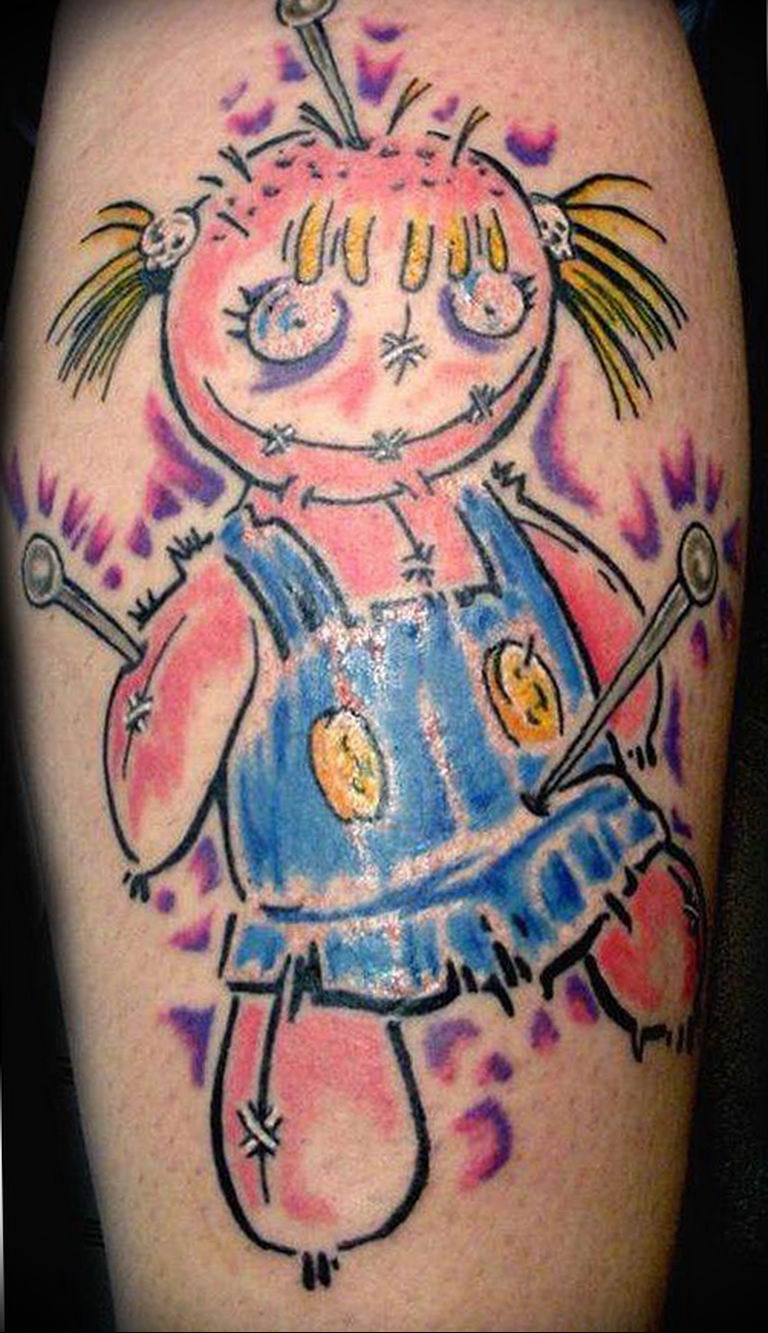 photo voodoo doll tattoo 16.04.2019 №218 - idea of a voodoo doll tattoo - tattoovalue.net