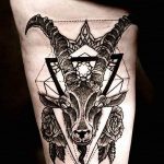 Photo Capricorn zodiac sign tattoo 18.06.2019 №016 - tattoo zodiac sign - tattoovalue.net