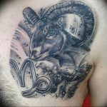 Photo Capricorn zodiac sign tattoo 18.06.2019 №043 - tattoo zodiac sign - tattoovalue.net