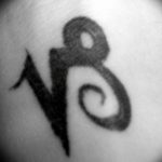 Photo Capricorn zodiac sign tattoo 18.06.2019 №046 - tattoo zodiac sign - tattoovalue.net