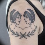 Photo Gemini zodiac sign tattoo 19.06.2019 №017 - tattoo zodiac sign - tattoovalue.net