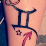 Photo Gemini zodiac sign tattoo 19.06.2019 №036 - tattoo zodiac sign - tattoovalue.net