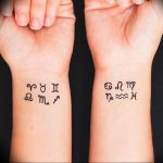 Photo Gemini zodiac sign tattoo 19.06.2019 №041 - tattoo zodiac sign - tattoovalue.net