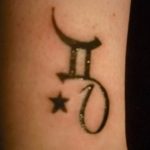 Photo Gemini zodiac sign tattoo 19.06.2019 №042 - tattoo zodiac sign - tattoovalue.net