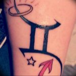 Photo Gemini zodiac sign tattoo 19.06.2019 №047 - tattoo zodiac sign - tattoovalue.net