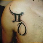 Photo Gemini zodiac sign tattoo 19.06.2019 №049 - tattoo zodiac sign - tattoovalue.net