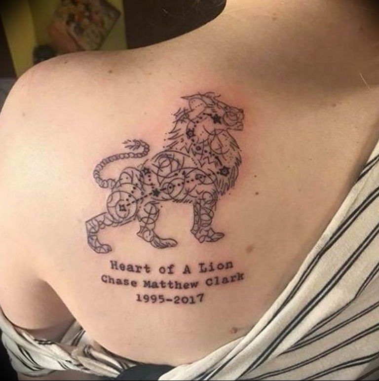 Leo Zodiac Sign Tattoo