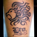 Photo Leo zodiac sign tattoo 19.06.2019 №033 - tattoo zodiac sign - tattoovalue.net