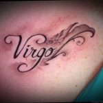 Photo Virgo zodiac sign tattoo 19.06.2019 №021 - tattoo zodiac sign - tattoovalue.net