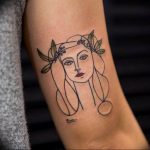 Photo Virgo zodiac sign tattoo 19.06.2019 №032 - tattoo zodiac sign - tattoovalue.net