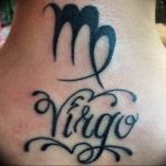 Photo Virgo zodiac sign tattoo 19.06.2019 №040 - tattoo zodiac sign - tattoovalue.net