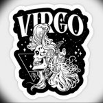 Photo Virgo zodiac sign tattoo 19.06.2019 №047 - tattoo zodiac sign - tattoovalue.net