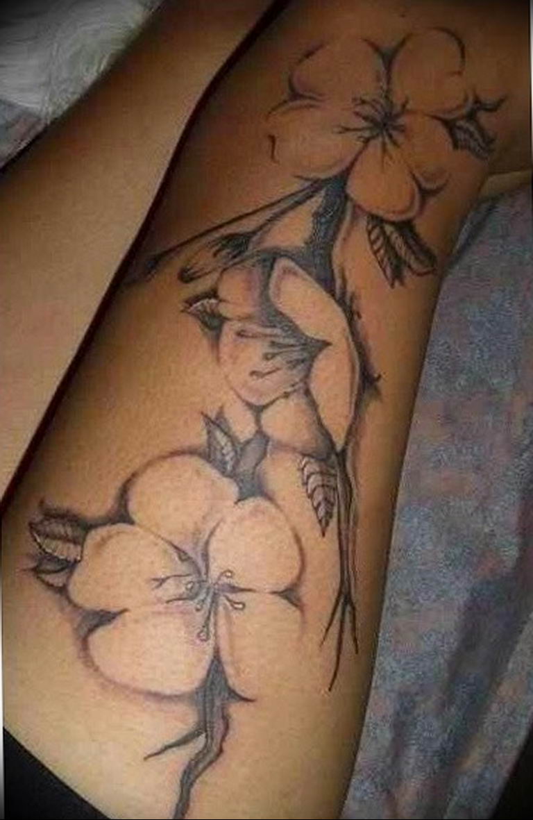 Photo jasmine flower tattoo example18.06.2019 №026 - tattoo - tatufoto.com