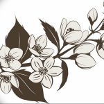 Photo jasmine flower tattoo18.06.2019 №005 - tattoo - tatufoto.com