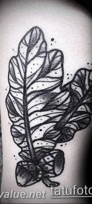Photo oak leaves tattoo 25.05.2019 №004 – oak leaves tattoo idea – tattoovalue.net