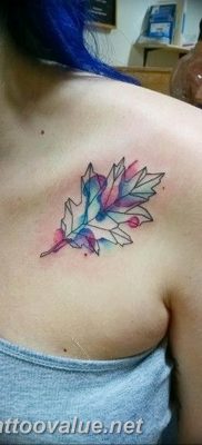 Photo oak leaves tattoo 25.05.2019 №062 – oak leaves tattoo idea – tattoovalue.net