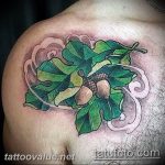 Photo oak leaves tattoo 25.05.2019 №006 - oak leaves tattoo idea - tattoovalue.net