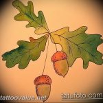 Photo oak leaves tattoo 25.05.2019 №016 - oak leaves tattoo idea - tattoovalue.net