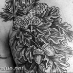 Photo oak leaves tattoo 25.05.2019 №019 - oak leaves tattoo idea - tattoovalue.net