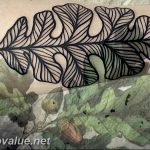 Photo oak leaves tattoo 25.05.2019 №024 - oak leaves tattoo idea - tattoovalue.net