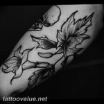 Photo oak leaves tattoo 25.05.2019 №037 - oak leaves tattoo idea - tattoovalue.net