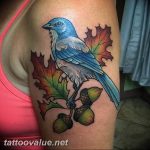 Photo oak leaves tattoo 25.05.2019 №040 - oak leaves tattoo idea - tattoovalue.net