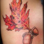 Photo oak leaves tattoo 25.05.2019 №050 - oak leaves tattoo idea - tattoovalue.net