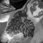 Photo oak leaves tattoo 25.05.2019 №082 - oak leaves tattoo idea - tattoovalue.net