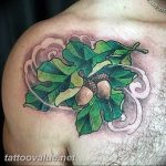Photo oak leaves tattoo 25.05.2019 №084 - oak leaves tattoo idea - tattoovalue.net
