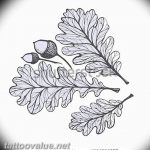 Photo oak leaves tattoo 25.05.2019 №085 - oak leaves tattoo idea - tattoovalue.net