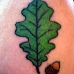 Photo oak leaves tattoo 25.05.2019 №104 - oak leaves tattoo idea - tattoovalue.net