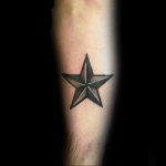 Photo star tattoo on arm 19.06.2019 №003 - star tattoo example - tattoovalue.net