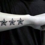 Photo star tattoo on arm 19.06.2019 №004 - star tattoo example - tattoovalue.net