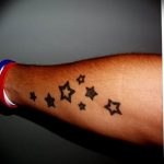 Photo star tattoo on arm 19.06.2019 №017 - star tattoo example - tattoovalue.net